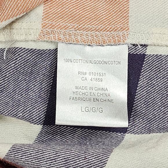 Disney Mickey Mouse and Friends Women's Shirt Flannel Button Up Long Sleeve L - Picture 9 of 9